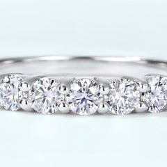 Moissanite Wedding Band