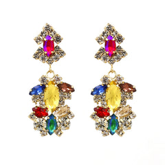 Bohemian style earrings with Zirconia