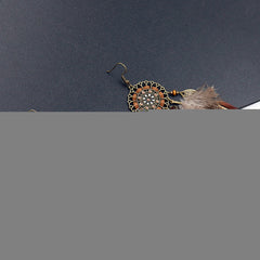 Dreamcatcher feather earrings