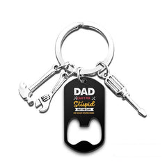 Metal Keychain Bottle Opener for Fathers or Grandfathers