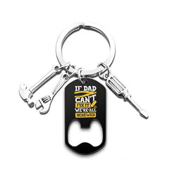 Metal Keychain Bottle Opener for Fathers or Grandfathers