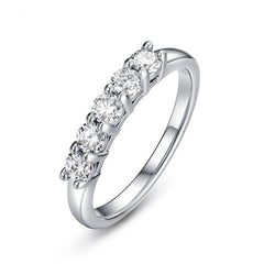 Moissanite Wedding Band