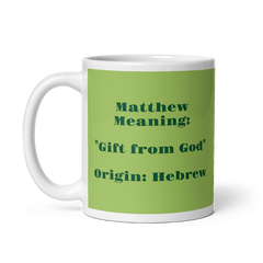 Matthew Gingerbread Mug with White Handle