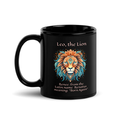 RENEE Horse Letter Leo Horoscope mug