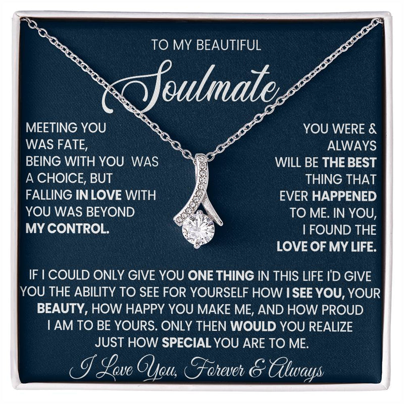 When Beauty and  Allure are capture in a Necklace - Soulmate