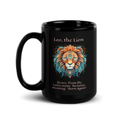 RENEE Horse Letter Leo Horoscope mug