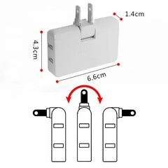 1500W 3-Way Foldable Travel Adapter